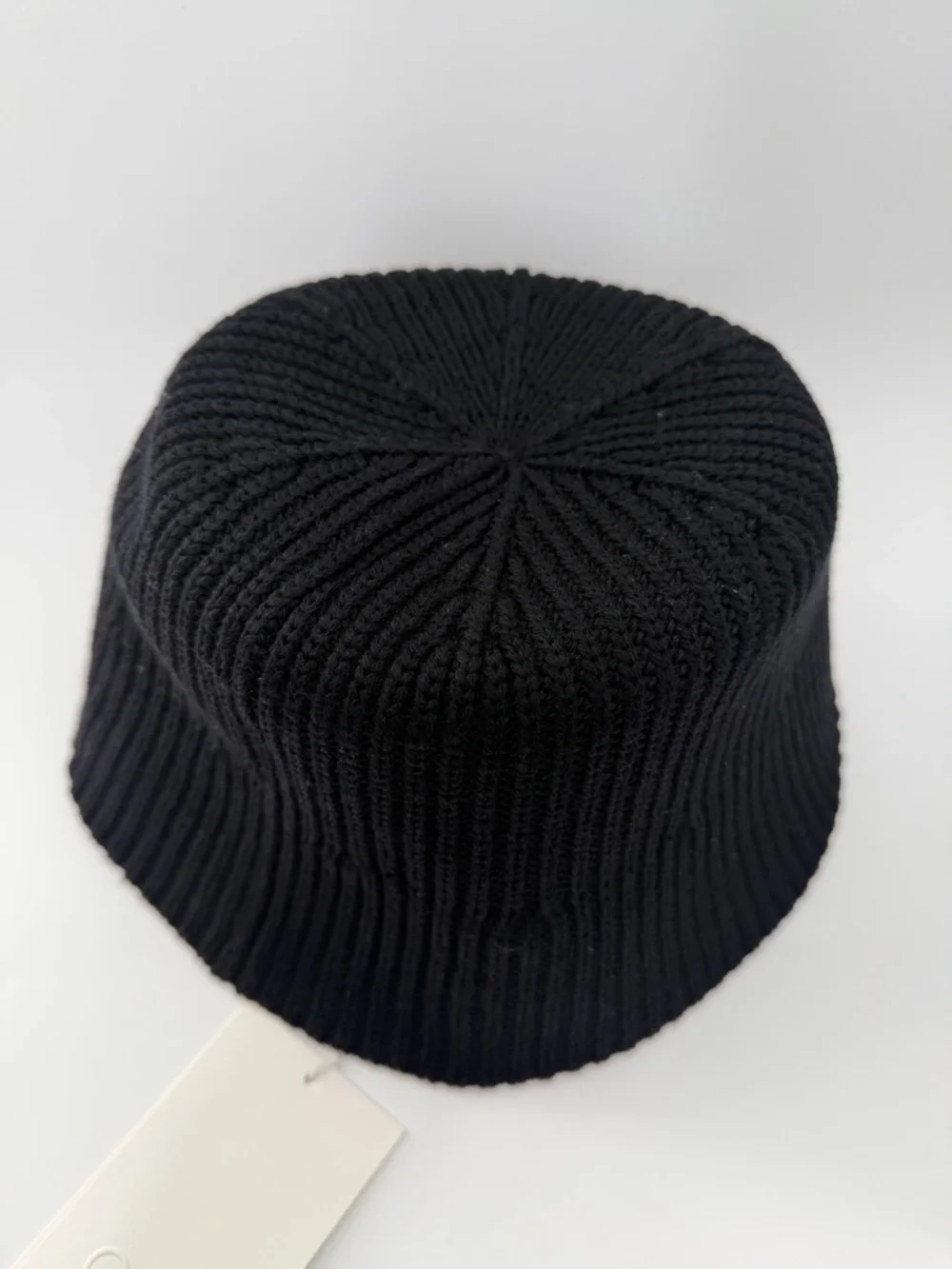 Cos Black Ribbed Wool Blend Bucket Hat - Picture 3 of 5